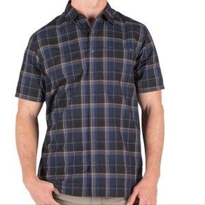 5.11 Tactical Plaid Button Down Short Sleeve Shirt Size Medium